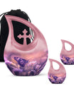 Pink Butterfly Memorial Urn for Loving Memories - Urns For Ashes For Adults