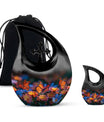 Butterfly Theme Large Urn With 1 Keepsake Urn
