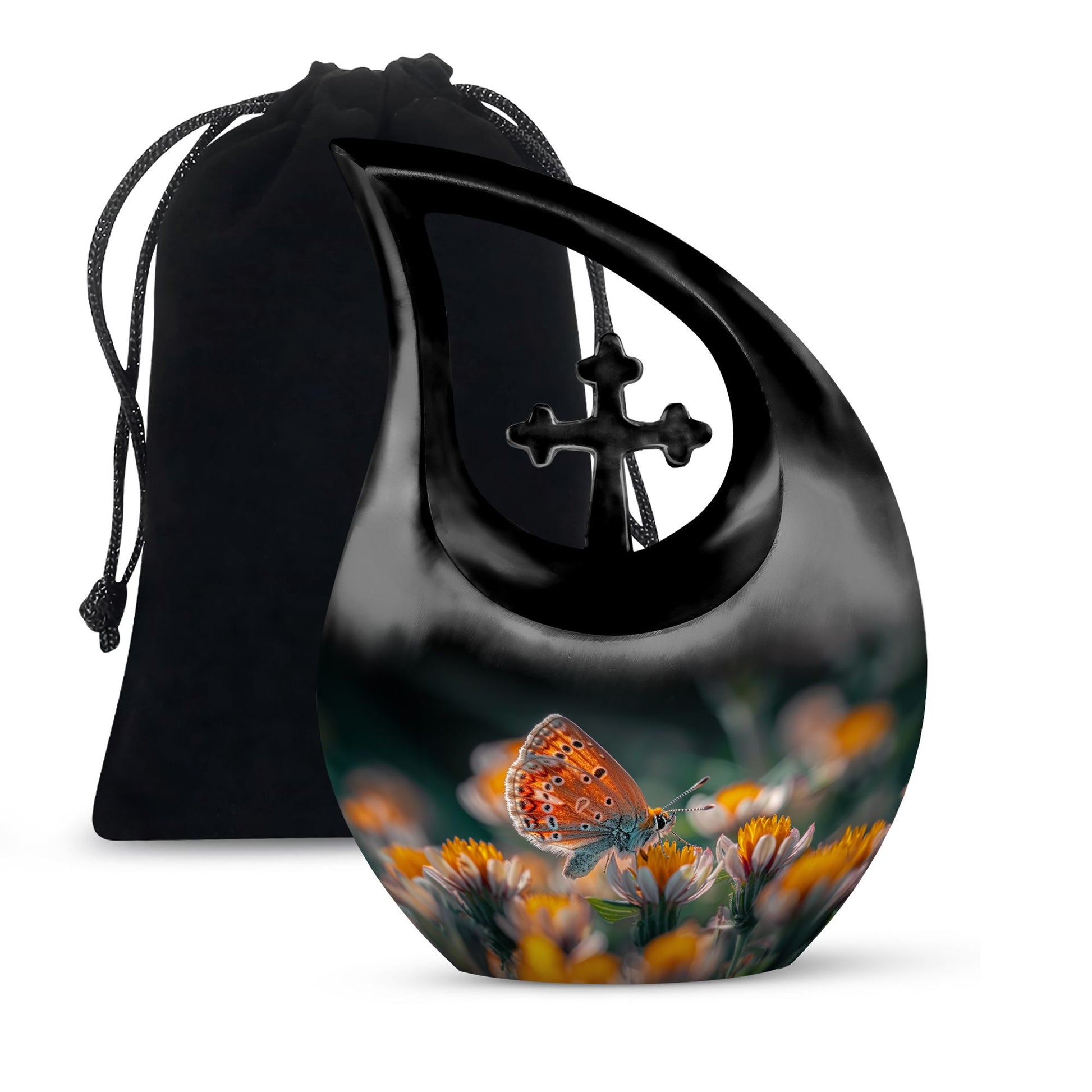 Butterfly Theme Large Urn 10 Inch