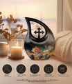 Butterfly Cross Drop Large Urn for Human Ashes
