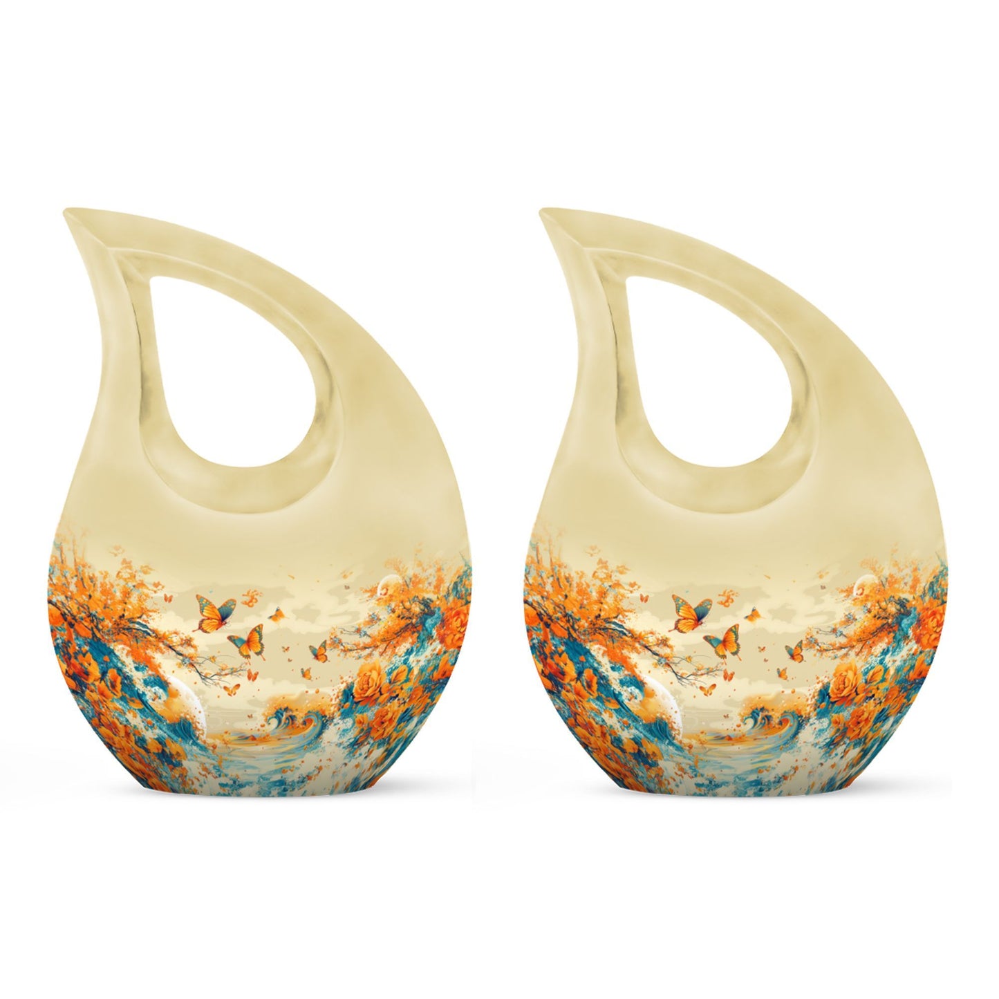 Butterfly Themed Memorial Urn