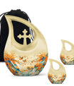 Yellow Butterfly Memorial Urn For Ashes - Artistic Cremation Urns