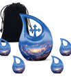 Cross Drop Clouds Urn: A Sacred Memorial for the Deceased