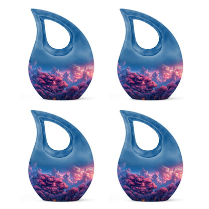 Clouds Urn with Cross Drop design
