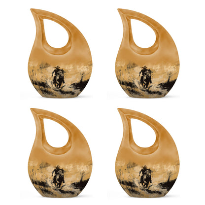 Cowboy Theme 3 Inch Keepsake Pack of 4