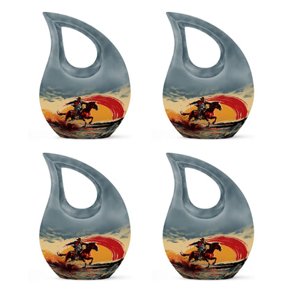 Cowboy Theme 3 Inch Keepsake Pack of 4