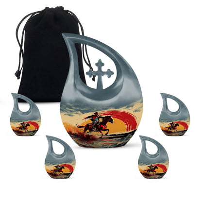 Personalized Religious Cremation Urn for Adult - 10-inch, 200 cu in - Yatskia