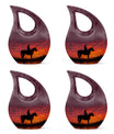 Cowboy Theme 3 Inch Keepsake Pack of 4