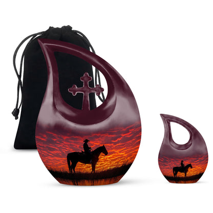 Personalized Religious Keepsake Urn for Human Ashes - 10-inch, 200 cu in - Yatskia