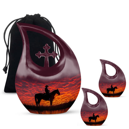 Personalized Religious Keepsake Urn for Human Ashes - 10-inch, 200 cu in - Yatskia
