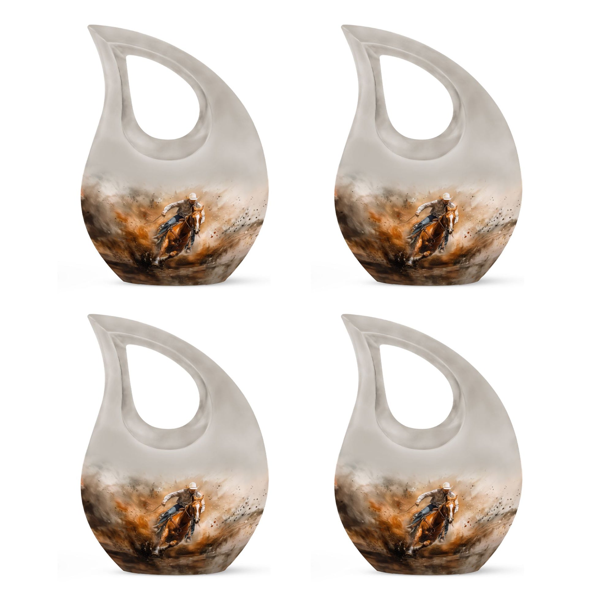 Cowboy Theme 3 Inch Keepsake Pack of 4