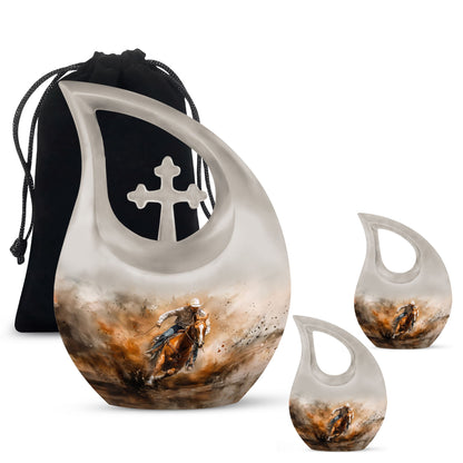 Personalized Religious Keepsake Urn for Human Ashes - 10-inch, 200 cu in - Yatskia