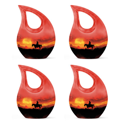Cowboy Theme 3 Inch Keepsake Pack of 4