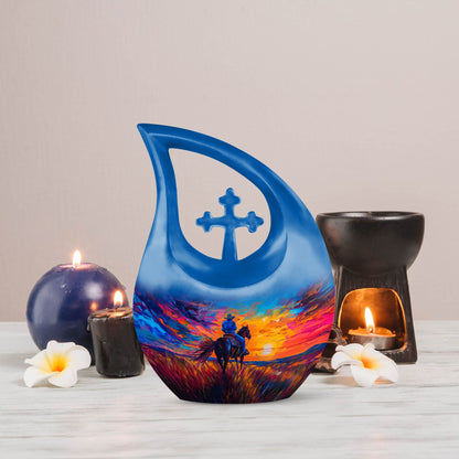10 inch Aluminium Cowboy Urn 