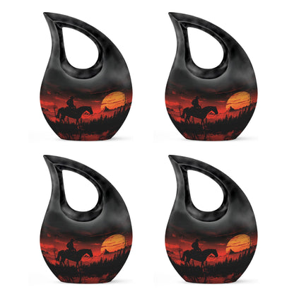 Cowboy Theme 3 Inch Keepsake Pack of 4