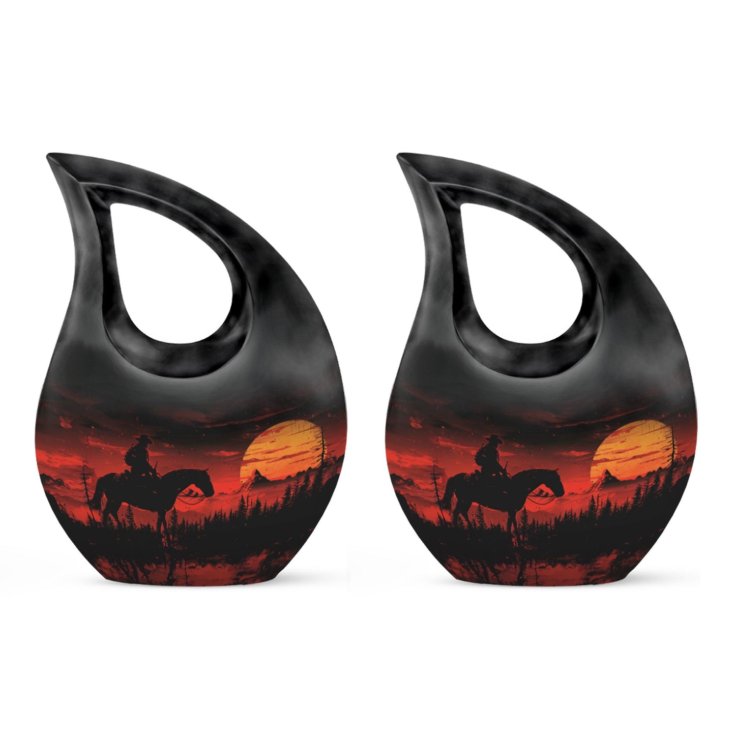 Cowboy Theme 3 Inch Keepsake Pack of 2