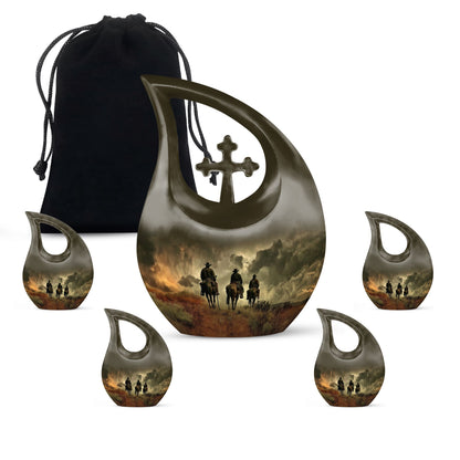 Personalized Religious Memorial Urn for Human Ashes - 10-inch, 200 cu in - Yatskia