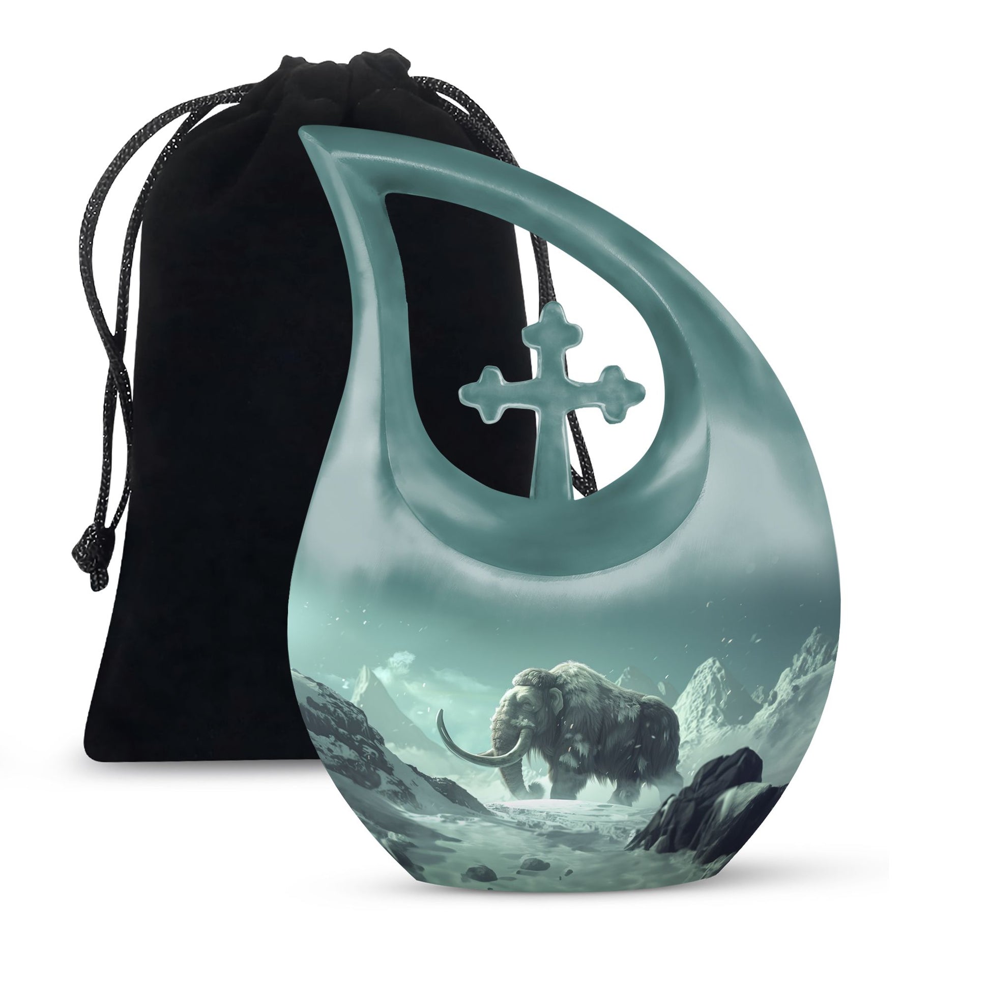 Mamoth Theme Large Urn 10 Inch