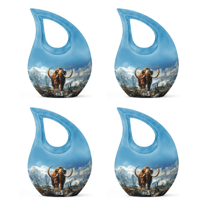 Mamoth Theme 3 Inch Keepsake Pack of 4