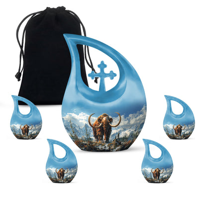 Personalized Religious Memorial Urn for Mom - 10-inch, 200 cu in - Yatskia