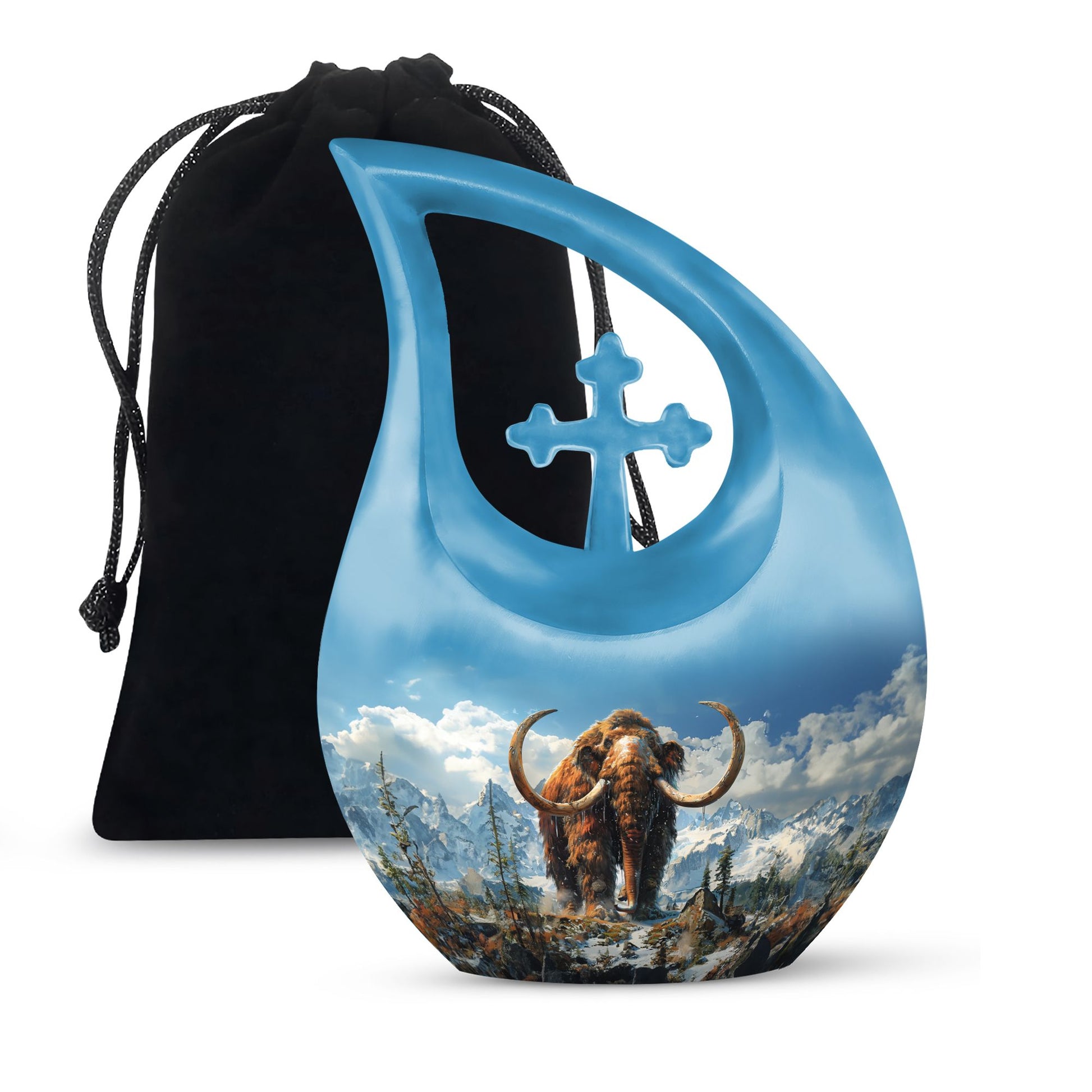 Mamoth Theme Large Urn 10 Inch