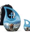 Mamoth Theme Large Urn With 1 Keepsake Urn