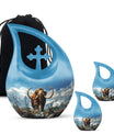 Mamoth Theme Large Urn With 2 Keepsake Urn