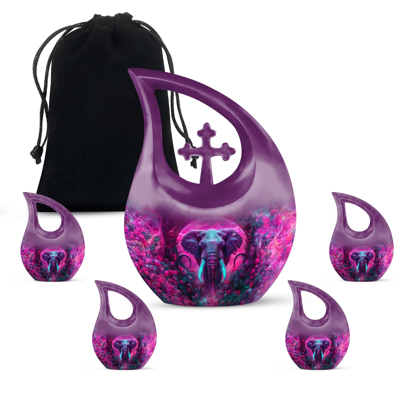 10 inch Mamoth Cross Drop design large urn