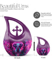 10 inch Mamoth Cross Drop design large urn