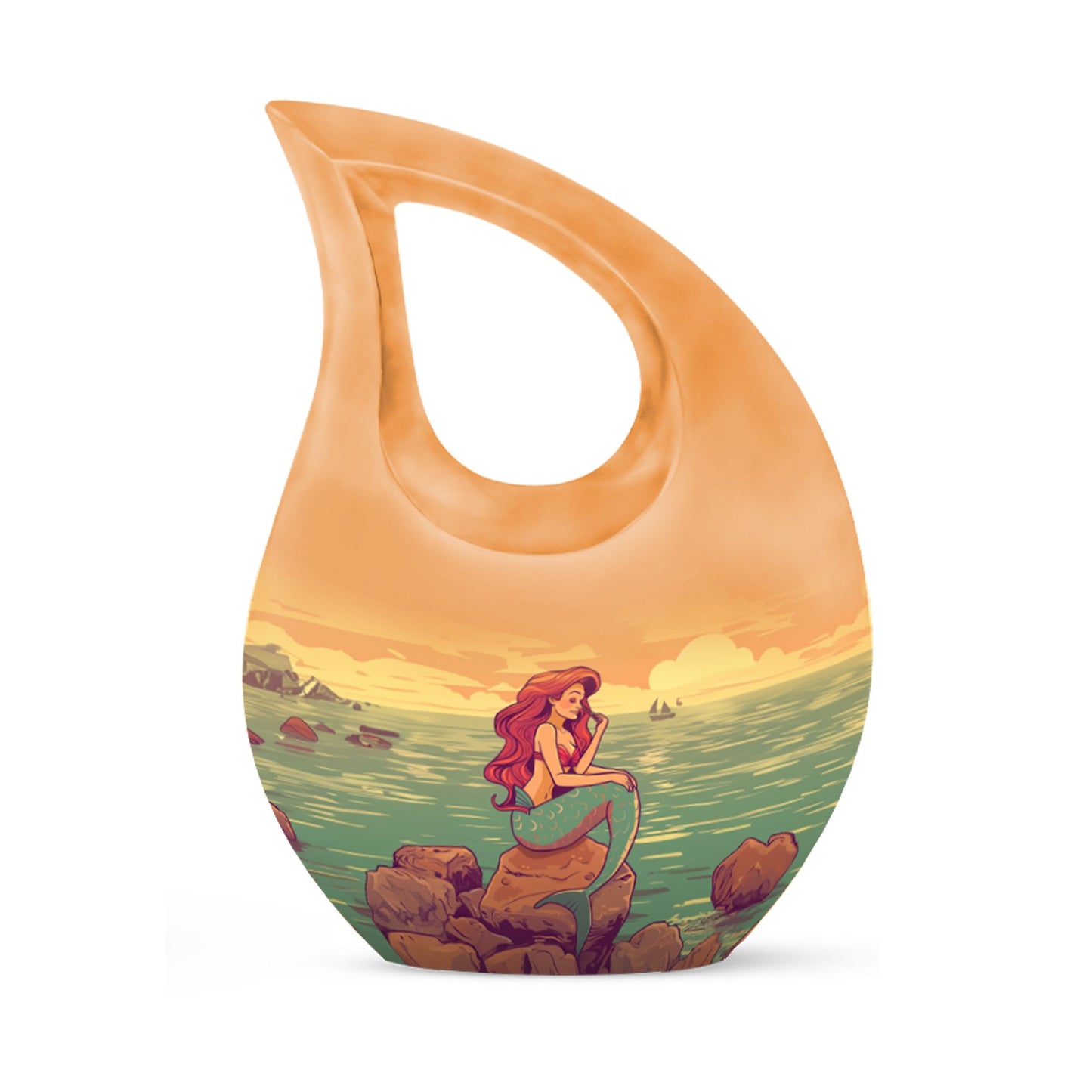10-inch Mermaid Themed Large Urn