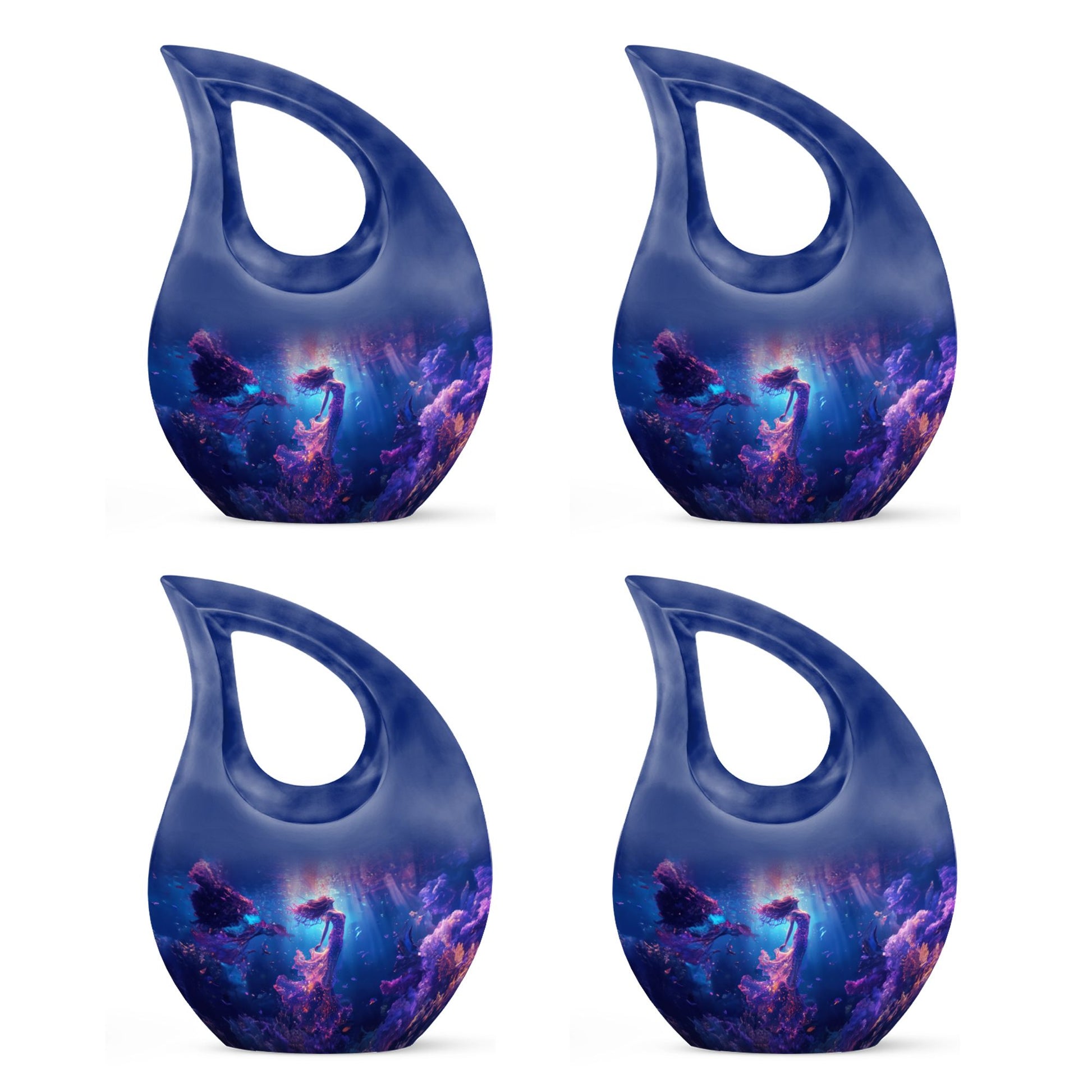 Mermaid Theme 3 Inch Keepsake Pack of 4