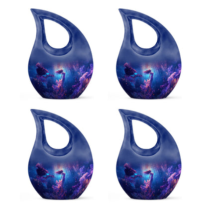 10 Inch Mermaid Themed Double Urn