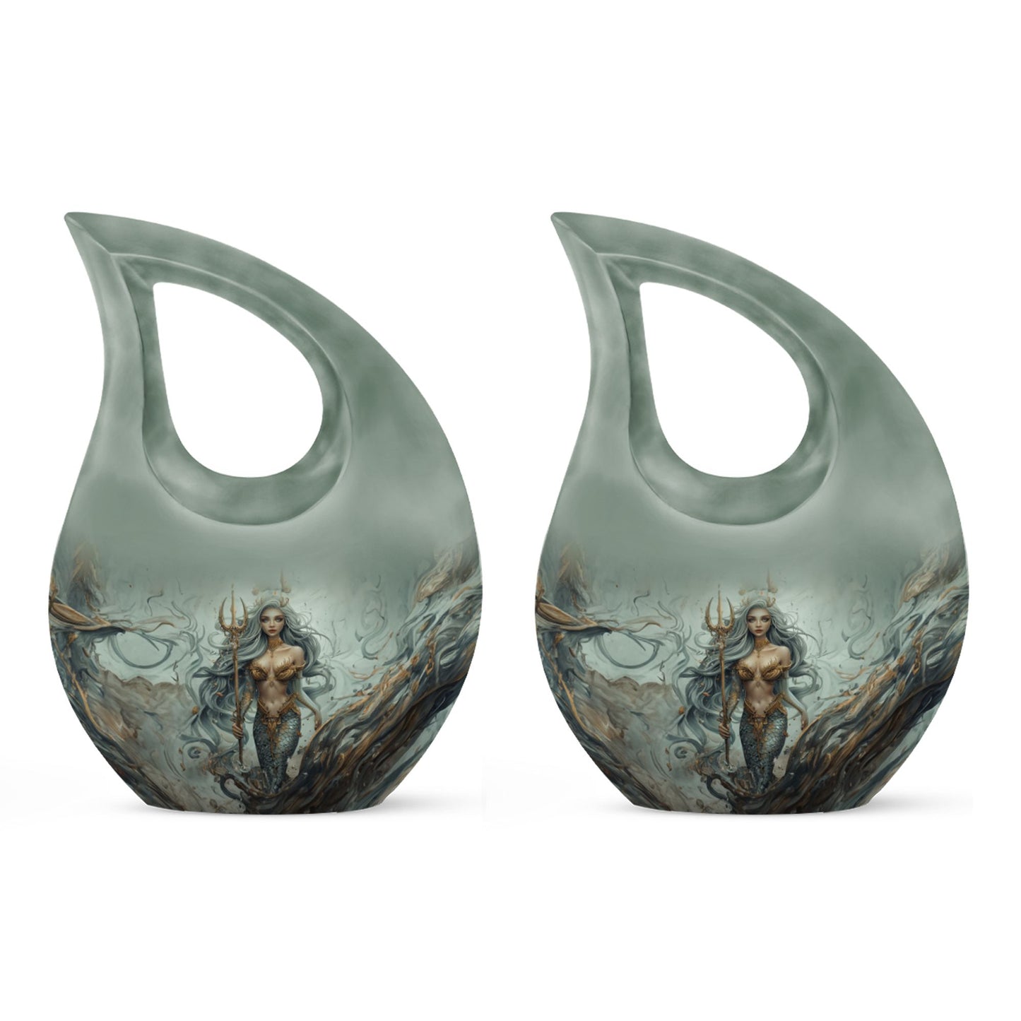 Cross Drop Mermaid Urn