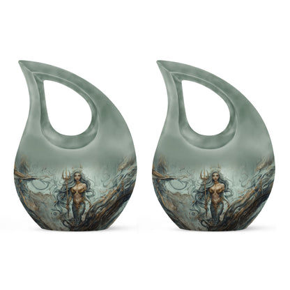 Cross Drop Mermaid Urn