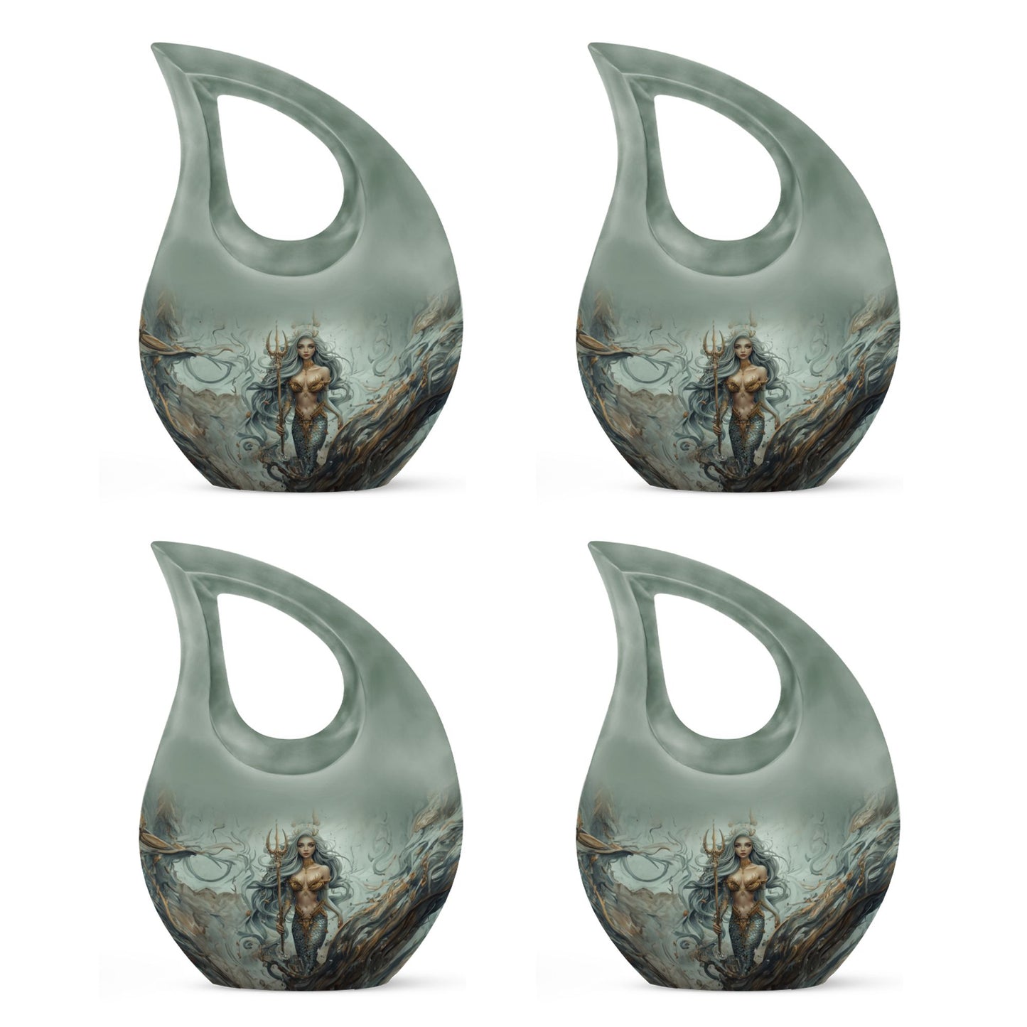 Cross Drop Mermaid Urn