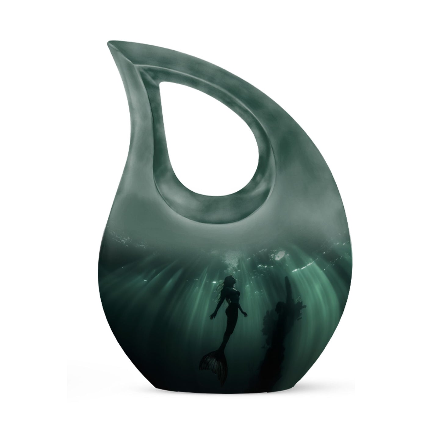 10 inch Mermaid-themed Cremation Urn