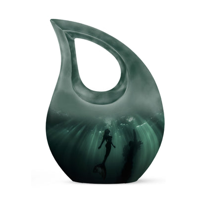 10 inch Mermaid-themed Cremation Urn