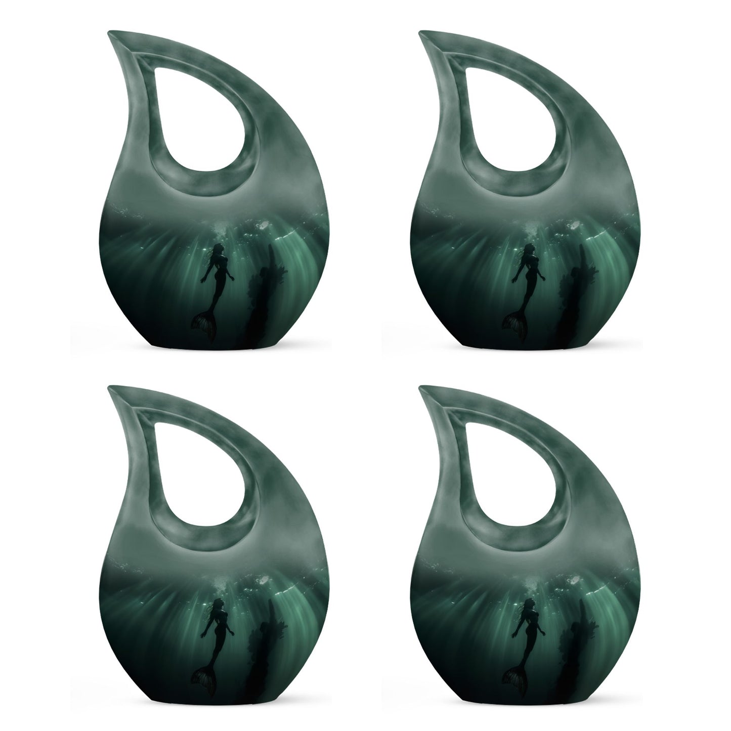 10 inch Mermaid-themed Cremation Urn