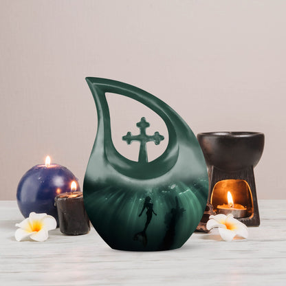 10 inch Mermaid-themed Cremation Urn