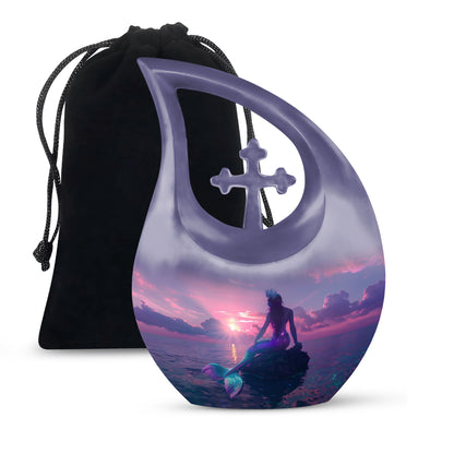 10 inch Mermaid Themed Urn