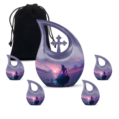 10 inch Mermaid Themed Urn