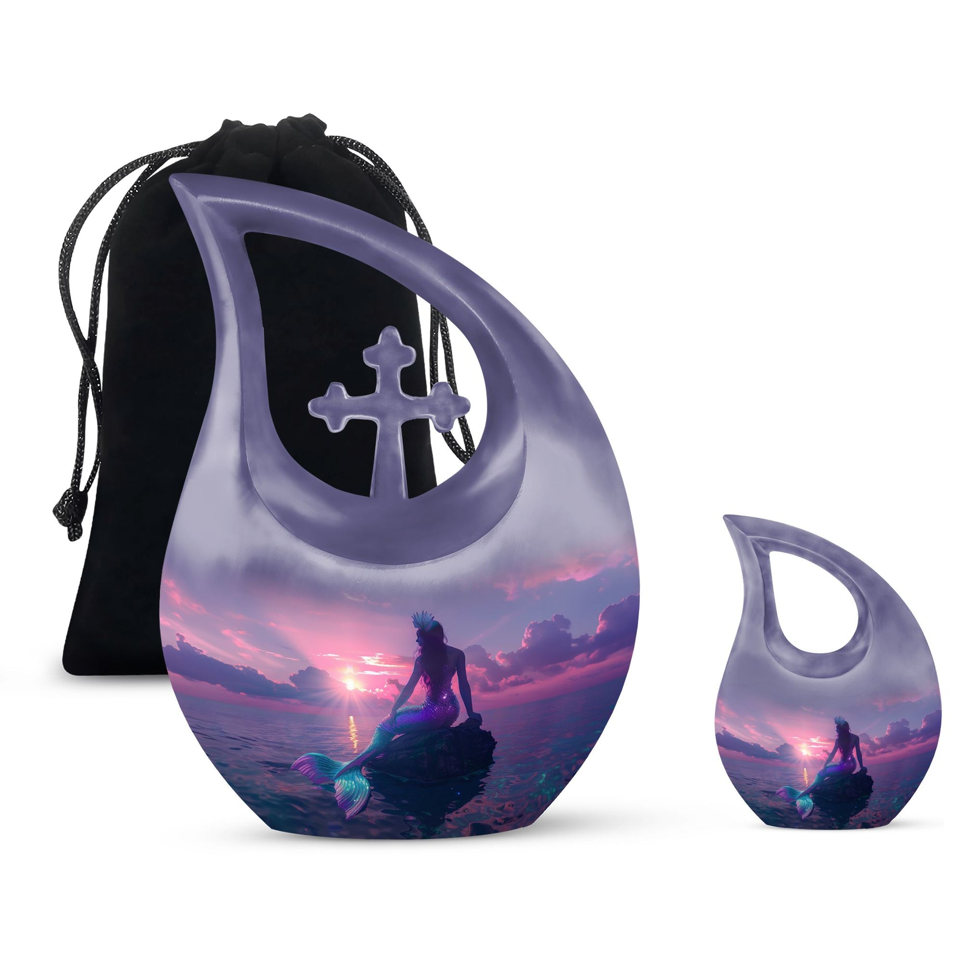 10 inch Mermaid Themed Urn