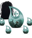 Mermaid Theme Large Urn With 4 Keepsake Urn