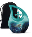 10 inch Cross Drop Mermaid Urn