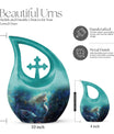 10 inch Cross Drop Mermaid Urn