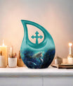 10 inch Cross Drop Mermaid Urn