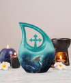 10 inch Cross Drop Mermaid Urn