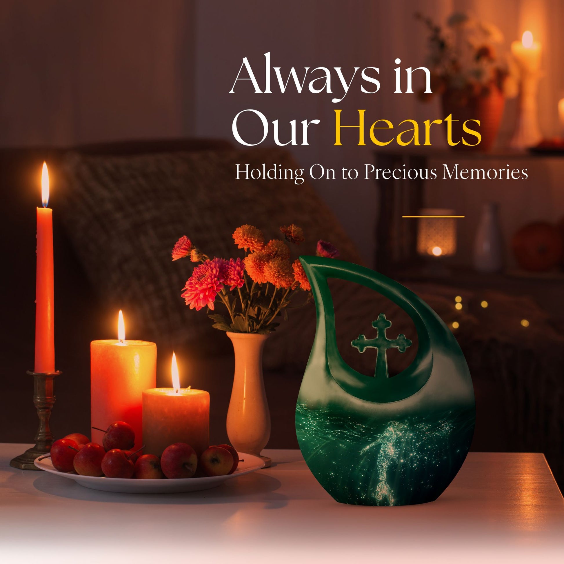 Elegant 10 Inch Mermaid Urn