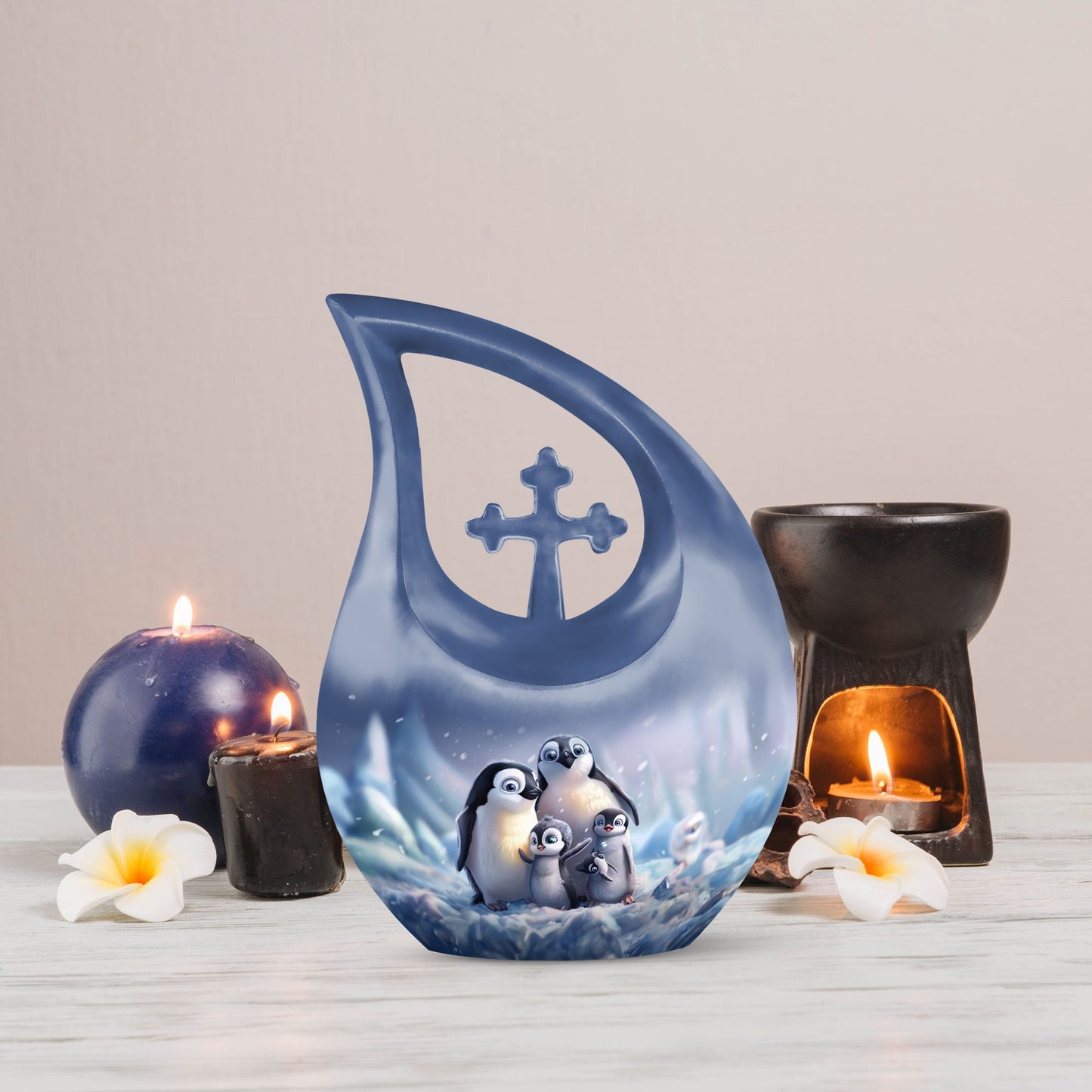 Custom 10-inch Penguin Urn