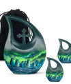 Penguin Cross Drop: A Beautiful Memorial Cremation Urn 10 Inch
